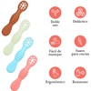 Juego de cucharas para bebé. Ideales para entrenar alimentación independiente.