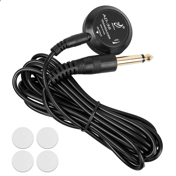 Guitar Pickup with Volume Control, Piezo Contact Microphone Transducer for
