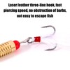 Spinnerbait Fishing Lures | Sequin Lure Jig Feather Treble Hook