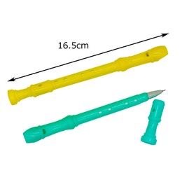 Maydahui Cute Whistle Pen, Gel Ballpoint Pen, 0.02 inch (0.5 mm), Black Ink, Set of 12, Stylish, Whistle, Flute, Ballpoint Pen, Cute, Stationery, Gift, Present