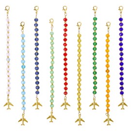 GOMAKERER 9 Pcs 9 Colors Zipper Charms, Zipper Pulls with Lobster Clasps for Backpacks Coats Pants Suitcase Purse Luggage Fasteners