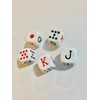 DOMINO'S AZTECA MEXICO Dados De Poker Cubano De Acetato