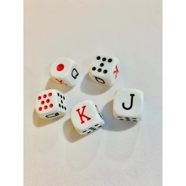 DOMINO'S AZTECA MEXICO Dados De Poker Cubano De Acetato