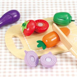 Artec Artec 6752 Wooden Pretend Play Set, Wooden Toys, Building Blocks, Tsumiki, Vegetables, Educational, Toddlers