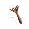 Mikinona Wooden Scalp Massager Gua Sha Comb Five Claw Acupressure