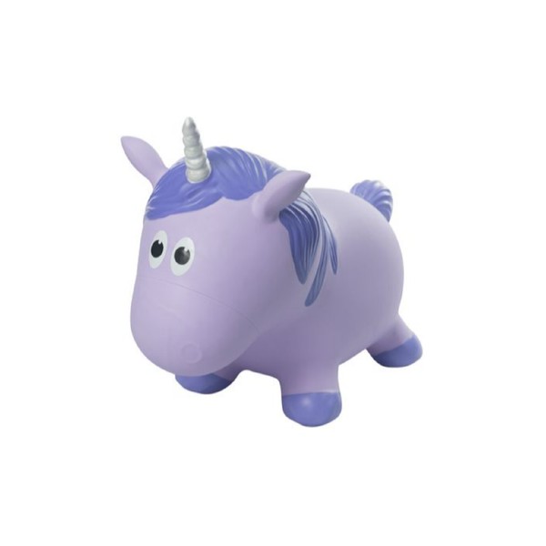 Farm Hoppers Fantasy Hoppers Inflatable Bouncing Unicorn Purple Ages 2+