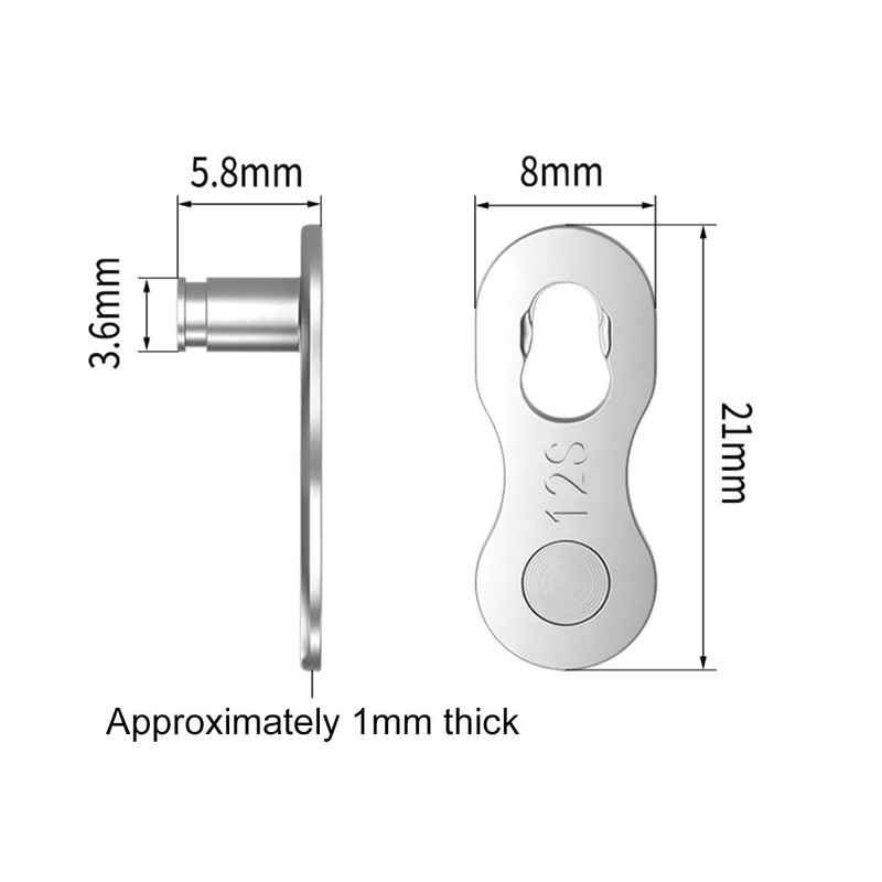 Bicycle Chain Link 12 Compartments, Steel Bicycle Chain Clasp Links,