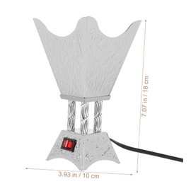 GRIRIW Frankincense Burner Electric Censer Holder Iron Material Compact Size Uk and European Adapters