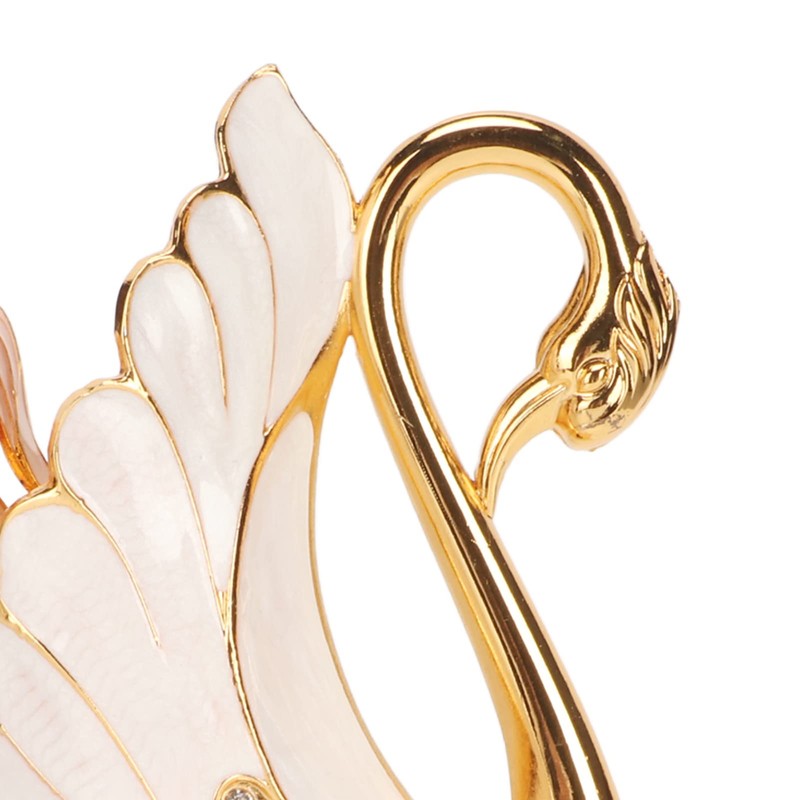 Coffee Dessert Spoon Holder Set Gold Swan Base Holder Coffee