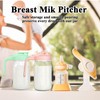 Breast Milk Pitcher, 32 oz Glass Mason Jar with Lid,