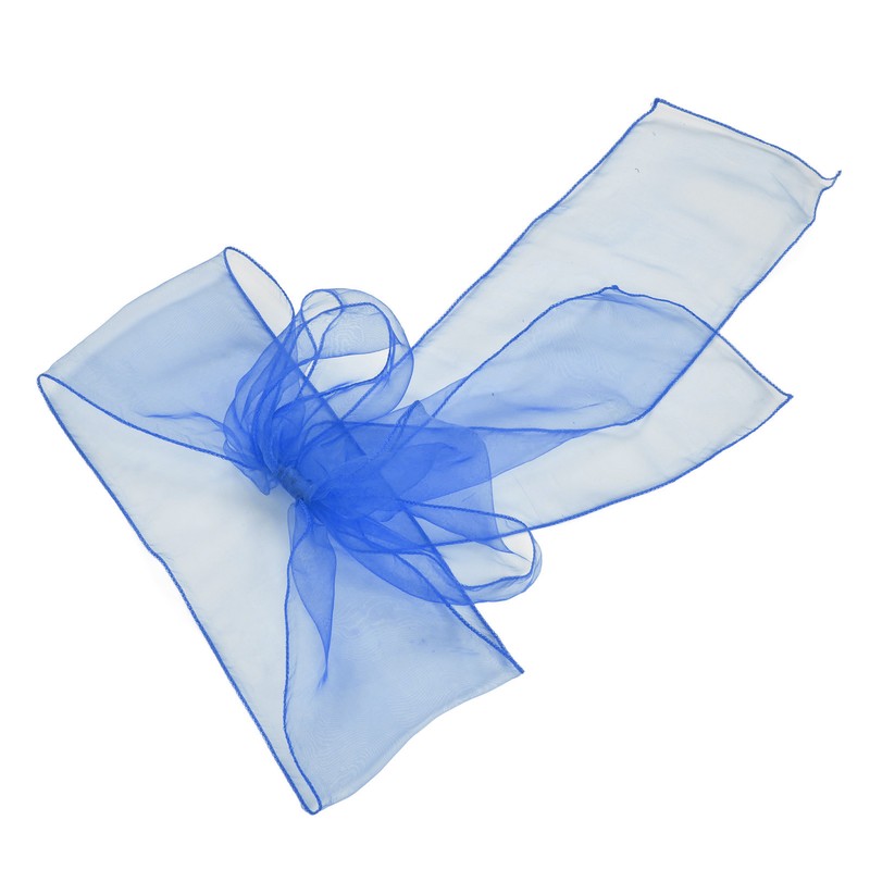 10Pcs Organza Banquet Chair Sash Exquisite Chair Bows Sashes for