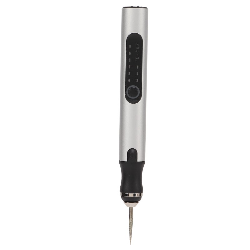 Electric Engraving Pen Aluminum Alloy Silver Mini Micro Engraver with