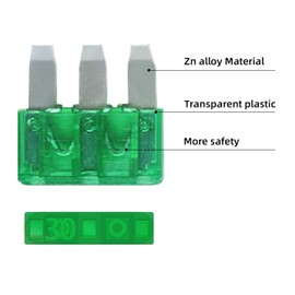 SINBRLAI Micro 3 Fuse 15PCS 20-30A, 3 Prong Micro Blade Fuse, Applicable to The Maintenance, Replacement of Car, Trucks, Ships, Automotive Lighting