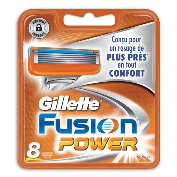 Gillette Fusion Power Rasierklingen, 8 Stück