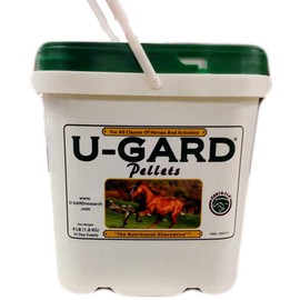 U-Gard Pellets 4 lb for All Classes of Horses and Activities. A Calcium Magnesium Dietary Supplement