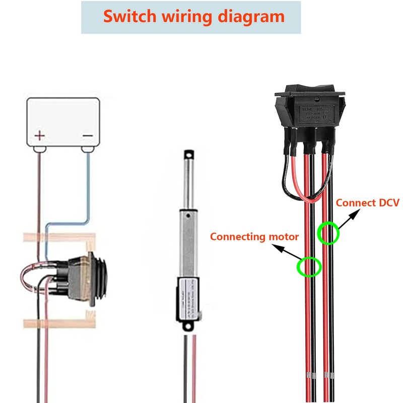 AWINLI DPDT Reverse Polarity Switch AC 16A 20A Control Motor