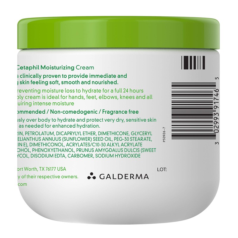 Cetaphil Moisturizing Cream, 16oz (Pack of 3), Hydrating Moisturizer For
