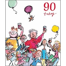 Woodmansterne Quentin Blake 90th Birthday Card Card - Let's Celebrate