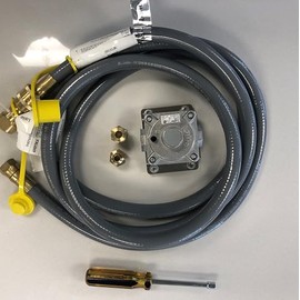 Mont Alpi Liquid Propane to Natural Gas Grill Conversion Kit (MANGK) with Regulator and 10 Foot Hose for All Outdoor Kitchen Island Grills MAi805 MAi400 MABi805 MABi400 MA-957 and MAPZ Pizza Oven