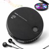 iimono117 Portable CD Player, Lightweight, Multifunctional, Compact, Repeat Playback, Anti-Skipping,