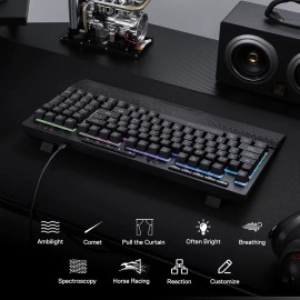 Redragon K515 Shiva RGB Membrane Gaming Keyboard 98 Keys Detachable Wrist Rest
