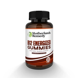 Motherlands Remedy B12 Energized Gummies - 60 Raspberry Flavored Gummies