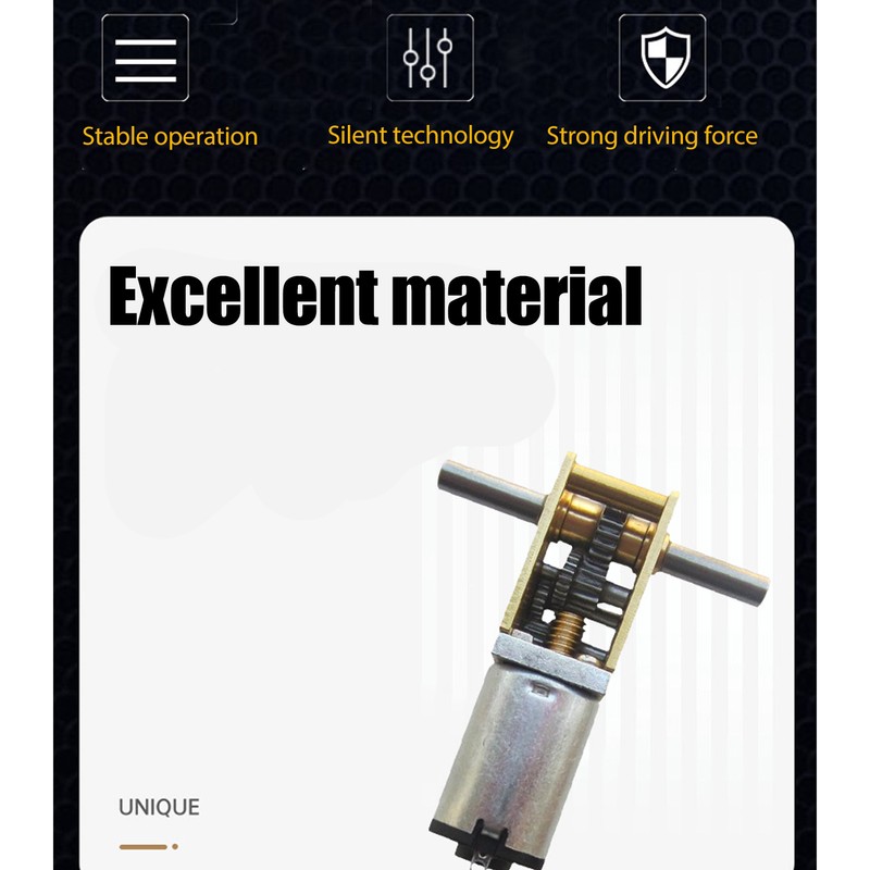 Double Shaft Worm Gear Motor DC12V 381RPM Micro DC Gear