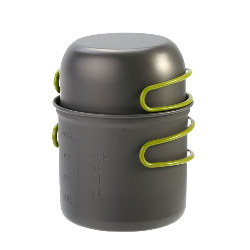 Compact Aluminium Alloy Pot Set Foldable Handgrip with Storage Bag