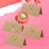 Homo Trends 50Pcs Place Cards Kraft Christmas Table Name Place