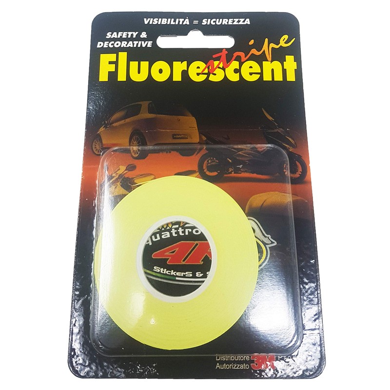 Neon Stripe Roll, Fluo Yellow, 3.5 mm x 10 Mt