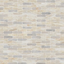 MSI Angora Ellipse Polished Marble Mosaic Floor and Wall Tile for Bathroom, Kitchen Backsplash, Accent Wall Tile, and Shower Wall Tile, Sample