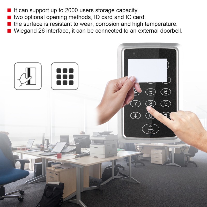 T13 Card Password Door Entry Access Control Machine System with
