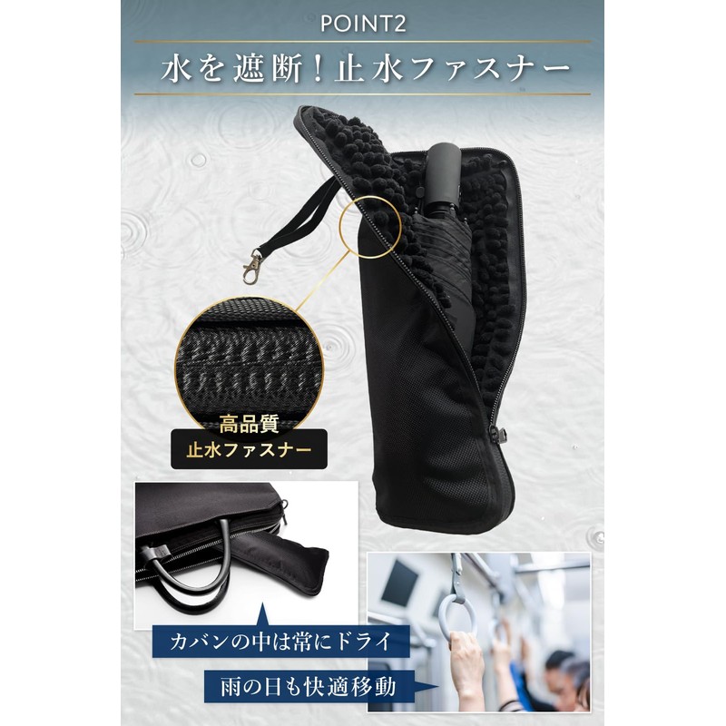 DEARSOV Folding Umbrella Cover, Folding Umbrella Case, Absorbent Microfiber, Waterproof,