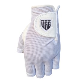 USG Golf Glove | Ladies | Shorty | Fingerless | Hydrolyte Microfiber Synthetic Technology (Medium/Large, Left)
