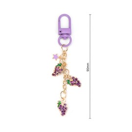 OBEISN Grape Design Key Ring, Modern and Creative, Birthday Gift for Women, Girlfriend, Sister, Colleague or as a Small Surprise Gift, Gift Ideas for Women