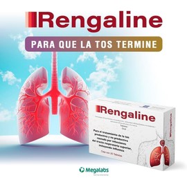 Rengaline – Tabletas para Tos Seca y con Flemas | Sin Somnolencia | Rápida Disolución Oral en Boca | 20 Tabletas de Fácil Absorción y Alivio Efectivo