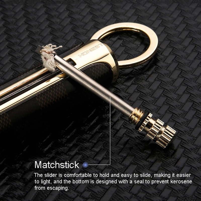 WINAKUI Permanent Match Keychain Lighter Match Strike, Reusable Waterproof Match