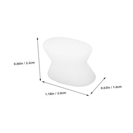 PACKOVE 12Pcs Ergonomic Toe Separators for Overlapping Toes Reusable Foot Care Tools for Bunion Relief and Pedicures Comfortable and Practical Design