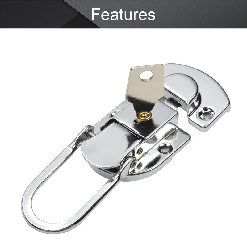 MroMax 2PCS Metal Small Size Suitcase Lock Hasp 2.64" x