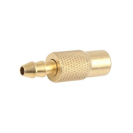 INFINAUTO 6.5mm Air Chuck Adapter Tire Inflator Tire Chuck Compressor Pump Accessories Gold Tone for Vehicle Stylish Design