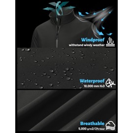 TACVASEN Softshell Jackets for Men Fleece Lined Windproof Winter Tactical Jacket Warm Windbreaker with Pockets Outdoor Lightweight Coats Black XL