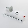 Adjustable Shower Arm, Chrome 11.8 Inches Flexible Shower Head for