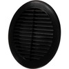 Ø 150mm / 6 inch Black Plastic Ventilation Grille -