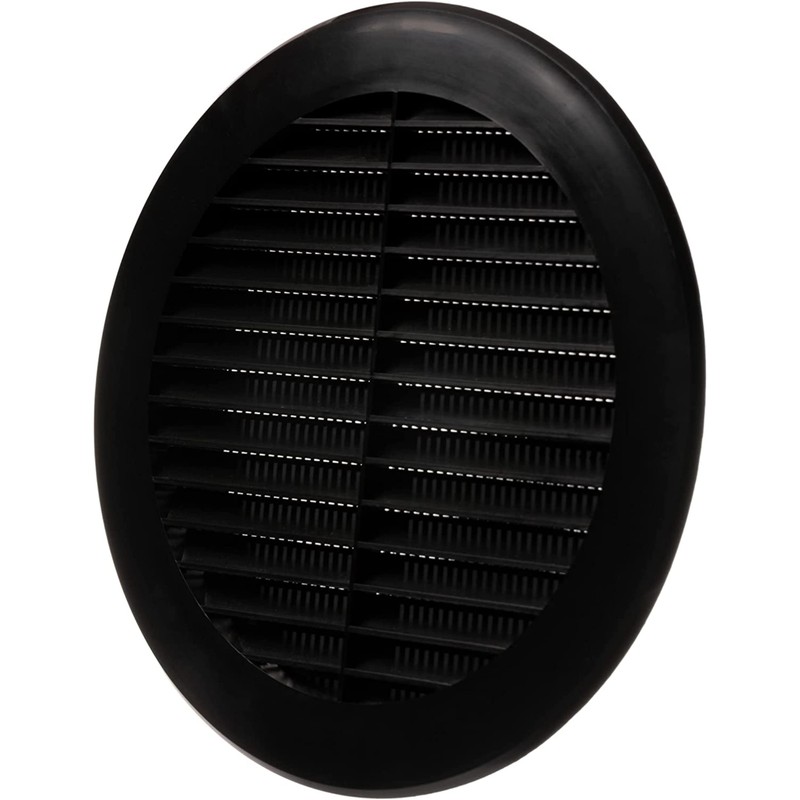 Ø 150mm / 6 inch Black Plastic Ventilation Grille -