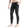 Lemorecn UPF 50+ Men's Surfing Leggings Sun Protection Swimming Pants(CA6011black-M)