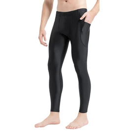 Lemorecn UPF 50+ Men's Surfing Leggings Sun Protection Swimming Pants(CA6011black-M)