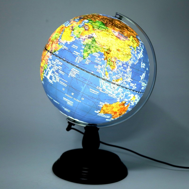 20CM 3D Retro Globe HD Student Learning Tools Study Room