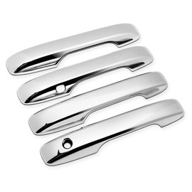 MARCHFA Honda New Fit 4th Generation GR Series Dedicated Door Handle Cover Outer Door Handle Cover Knob Full Cover Protector Cover (Plated Silver)