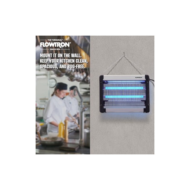 Flowtron Indoor Bug Zapper: 3000V Electric Insect Killer & Mosquito