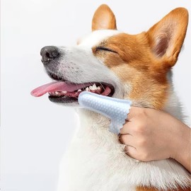 H&H Pets Disposable Finger Toothbrush Dental Dry Wipes -Ultra Soft, Fragrance Free, Hypoallergenic, 20 Count